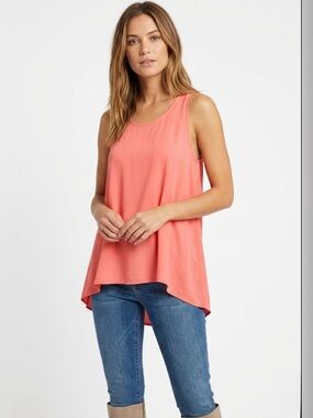 14th & Union Sleeveless Coral Tank Top Woman’s size X-Large